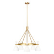 Elstead Limited Joan 10 Zwis loft kolor biały/mosiądz