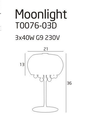 Lampka MaxLight Moonlight T0076-03D
