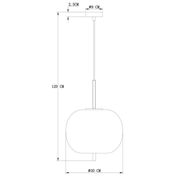 Lampa wisząca Globo Lighting Blacky 15345H1