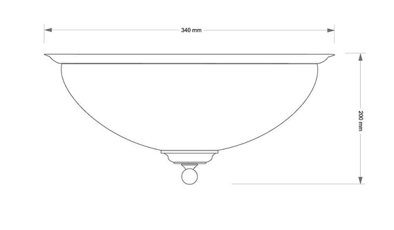 Plafoniera Kutek Lido LID-PL-2(P)