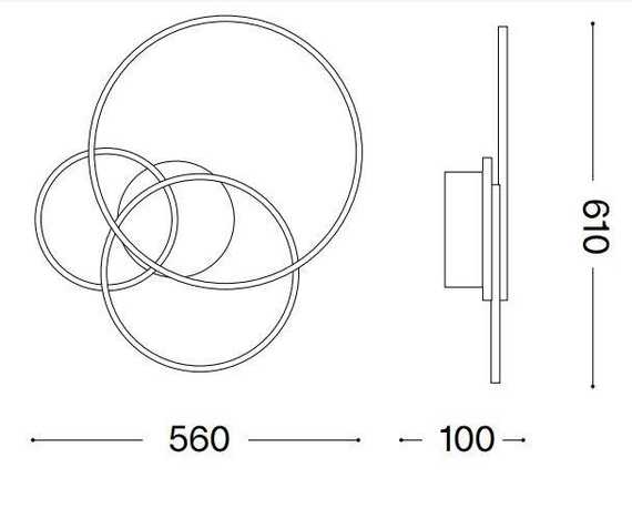 Ideal Lux Frame 255019 Oprawa sufitowa