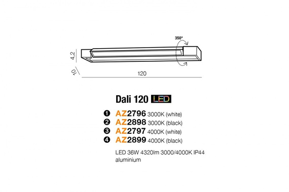Azzardo Dali 120 AZ2899 Kinkiet