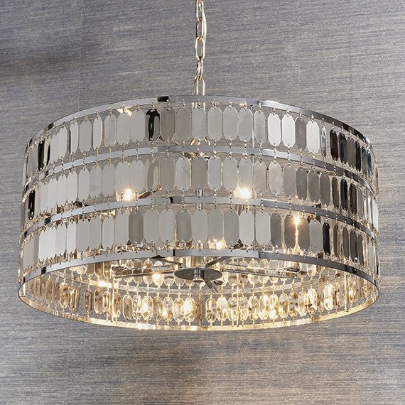 Endon Eldora 5 81965 Lampa wisząca srebrna w stylu nowoczesnym