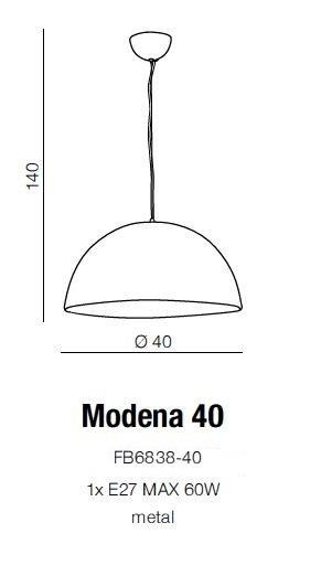 Modena AZ1400 CH Lampa wisząca AZzardo