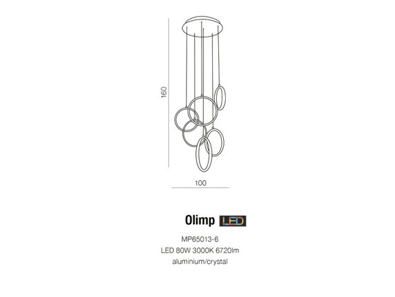 Olimp AZ2450 Azzardo Lampa wisząca